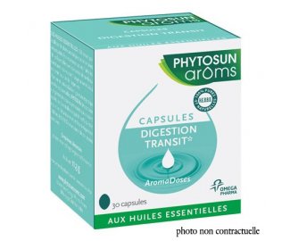 Aromadoses DIGESTION/TRANSIT - 30 CAPSULES 