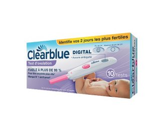 CLEARBLUE Test d'ovulation digital boite de 10