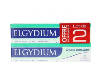 ELGYDIUM Dentifrice dents sensibles lot de 2 tubes de 75ml