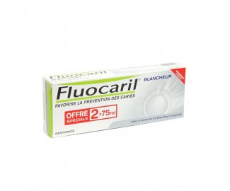 FLUOCARIL Dentifrice blancheur lot de 2 tubes de 75ml