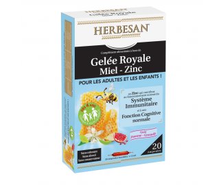 GELEE ROYALE/ MIEL/ ZINC - 20 ampoules