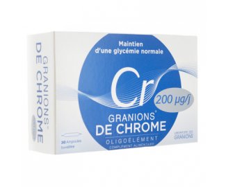 GRANIONS de Chrome 200ug 30 ampoules buvables