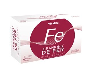 GRANIONS de Fer 30 ampoules buvables