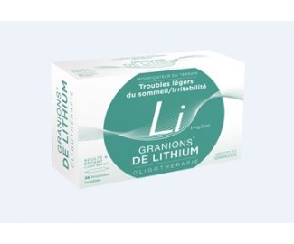 GRANIONS de Lithium 30 ampoules buvables
