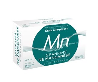 GRANIONS de Manganse 30 ampoules buvables