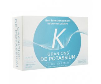 GRANIONS de Potassium 30 ampoules buvables