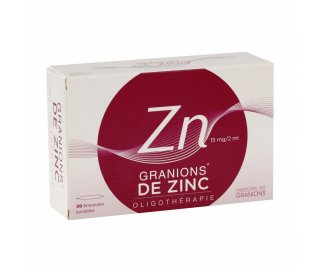 GRANIONS de Zinc 30 ampoules 