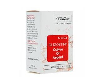 OLIGOSTIM Cu-Au-Ag 40 comprims sublingaux