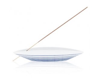 Porte Encens PIROGUE Porcelaine