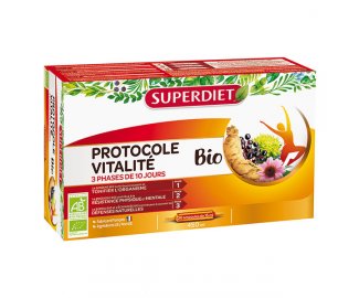 PROTOCOLE VITALITE BIO - 30 ampoules 