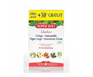 QUATUOR CIRCULATION - 30 ampoules de 15ml