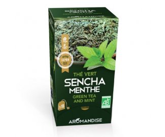 Th vert SENCHA-MENTHE 18 infusettes