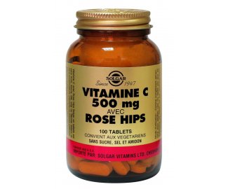 Vitamine C 500 Rose Hips 100 comprims