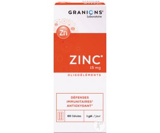 ZINC 15mg -  60 glules