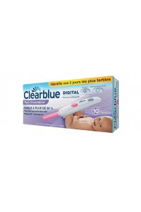 CLEARBLUE Test d'ovulation digital boite de 10