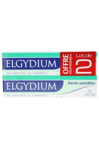 ELGYDIUM Dentifrice dents sensibles lot de 2 tubes de 75ml