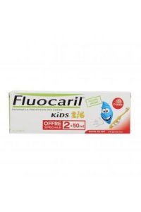 FLUOCARIL Kids 2/6 ans Fruits rouges lot de 2 tubes de 50ml