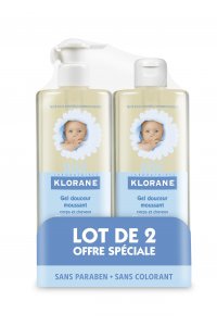 Gel moussant corps et cheveux lot de 2 x 500 ml