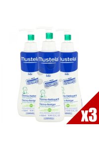  Gel Moussant dermo-nettoyant Peau/Cheveux LOT DE 3 x500 mL