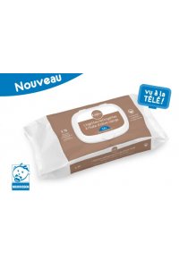 Lingettes nettoyantes  l'huile d'olive x70