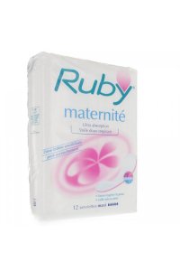 RUBY MATERNITE voile hypoallergenique 12 serviettes