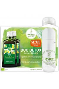 WELEDA Duo Dtox Jus de Bouleau 2x200ml + Bouteille nomade OFFERTE