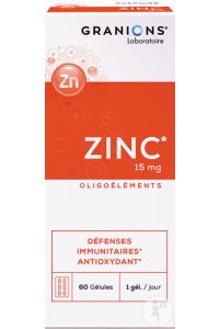 ZINC 15mg -  60 glules