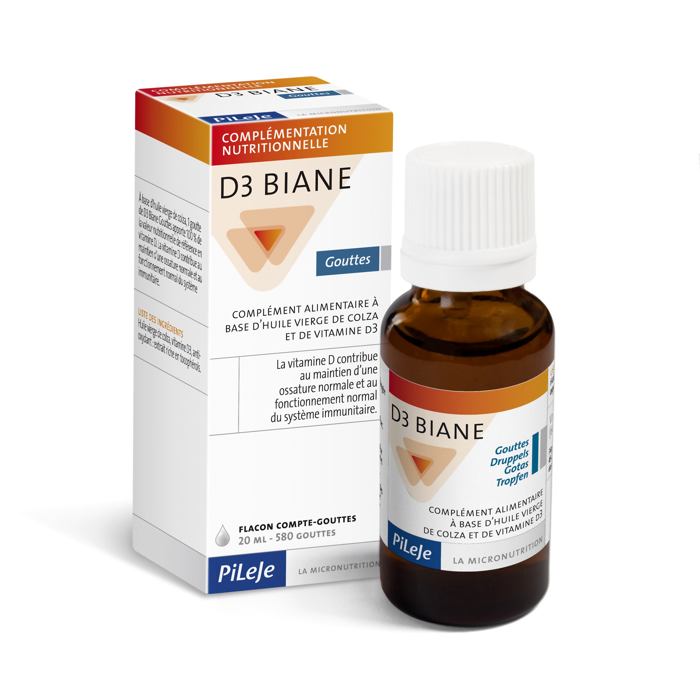La pharmacie rolland : D3 BIANE flacon compte-gouttes 20 ml