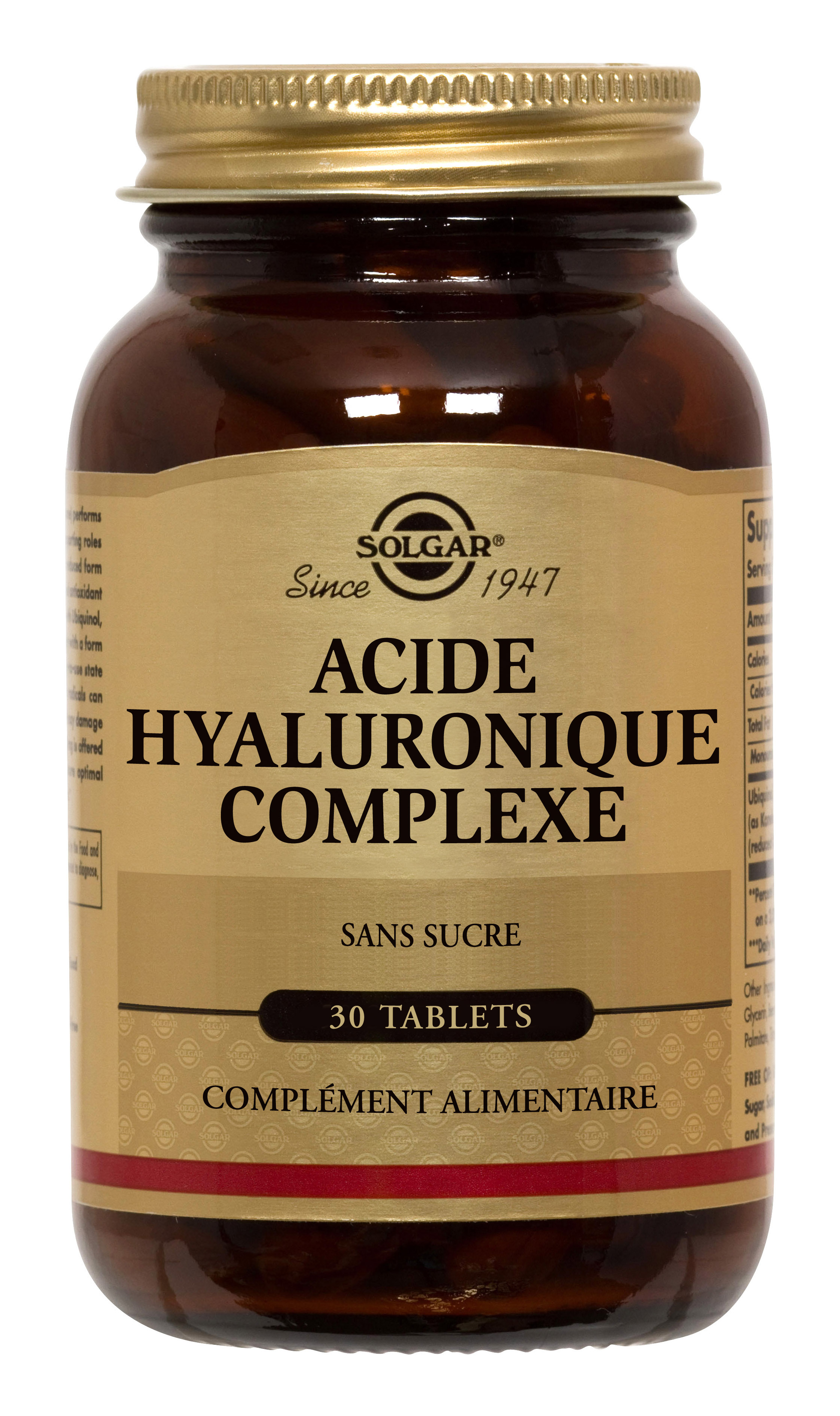 La pharmacie rolland SOLGAR Acide Hyaluronique 30 comprimés La pharmacie rolland SOLGAR Acide Hyaluronique 30 comprimés