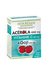 ACEROLA 1000 + GOJI go�t FRUITS ROUGES 