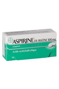 Aspirine du Rhône 500 mg (boite de 50)