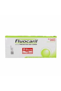 FLUOCARIL Dentifrice bi-fluor 250mg menthe lot de 2 tubes 75ml