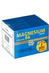 MAGNESIUM VITAMINE B6 60 glules lot de 2